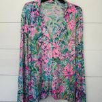 Lilly Pulitzer Women’s XL Button Up Top Pajama Lounge Sleep Photo 0
