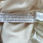 ZARA NWT Cream White Ruched Long Sleeve V Neck Bodycon Mini Dress Medium Photo 7