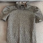 Zara  cheetah high neck top Photo 0