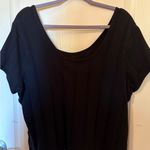 Madewell  Black Short Crop Sleeve Tee Scoop Neck size XXL Photo 2