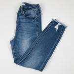 KanCan by Maurices Jeans Women 26 Raw Hem Ankle Distressed Stretch Denim Blue Photo 4