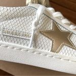 Vintage Havana  Carla Sneakers Gold Snake Size 8 Star Shoes White Sneakers NEW Photo 4