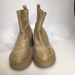Madden Girl  tan lug sole pull on boots faux suede women's size 10 trendy casual Photo 4