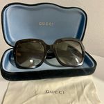 Gucci Sunglasses ❤️ Havana Glitter Blue and Red Brown Gradient Photo 2