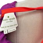 Kate Spade  Katia Crepe Dress Sleeveless Neon Bow Tie Magenta‎ Purple Size Small Photo 13