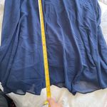 ASOS  Navy Blue Maxi Dress with Lace Detail Photo 1