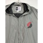 Puma  Blazers Basketball Windbreaker Jacket‎ Gray Logo Zip up Size XL Pockets Photo 1