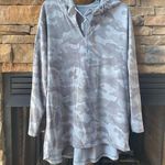 Hooded camouflage tunic top size XL light camo color gray green boutique Photo 0