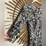 🦋 Tyler Boe Wpmens Butterfly Print Silk Ruffle Midi Dress Wedding Guest Boho Black Size 6 Photo 4