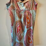 Betsey Johnson Betseyville by  Floral Paisley Patterned Slip Nightie size XL Photo 2