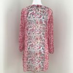 Lucky Brand Red/Cream/Gray Boho Dress Sz S Photo 3