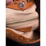 Laggo Mara Studded Brown Tan Leather Hobo Shoulder Bag Slouchy Western Carryall Photo 9