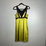 Sue Wong  Vintage Y2K Silk Dress‎ Size 8 Chartreuse Embellished 90s Fairycore Photo 6