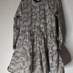 J.CREW Factory Zebra Animal Prit Dress Cotton Lined Safari Fit & Flare M Black Size M Photo 0