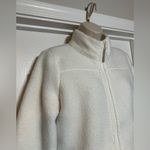 Talbots White Sherpa Women’s Full Zip Jacket Classic Cozy Warm Coat Size Small Photo 1