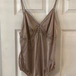 ZARA Satin Lace Bodysuit in Beige size S brand new see all photos Photo 0