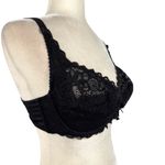 Lanny mode Unpadded underwired Bra Size 36E Black European Bra Lace Retro Photo 5