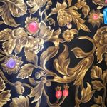 Buttons Vintage Tess Womens Jewels Print Shirt Top Blouse Retro  Down Back Size 6 Photo 4