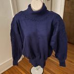 NWT vintage Ossi Skiwear wool purple embroidered turtleneck sweater, size M Size M Photo 0