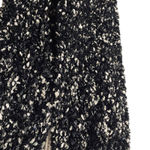 Jaclyn Smith  Black White Metallic Marbled Textured Knit Scarf Women Sz OS Photo 2