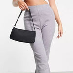 4th and reckless knitted flare split pants Size Medium Light Gray Stretch Photo 0