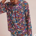 Anthropologie 25 Of 52 Conversations Forest Friends Blouse Photo 0