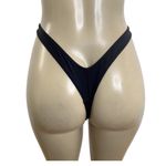 Zuliana Size Small Black Thong Bikini Bottom Made in USA New With Tags Photo 2