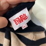 Solid & Striped June Cropped sweater in light blue/tan sz S Photo 4