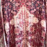 Anthropologie Natalia Floral Intarsia Cardigan Sweater Sz S Akemi Kin open front Photo 6
