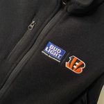 Port Authority NFL  Cincinnati Bengals/ Bud Light fleece vest Sz S Photo 2