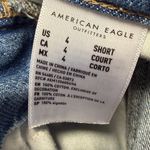 American Eagle Highest Rise 90’s Flare Denim Jeans Women’s 4 Short Distressed Photo 9