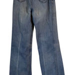 VTG Arpeja Jeans Jr Sz 13 Butterfly Embroidered Wide Leg Jeans Hong Kong Y2K Blue Photo 0