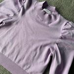 Glamorous Purple Puff Sleeve Top Photo 5