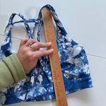Lululemon  Align‎ Bra Tie Dye Blue White Sports Bra Strappy Back Size 8 Photo 2
