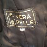 Vera Pelle ππ Vintage Black Leather Blazer Jacket Photo 7