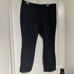 Banana Republic Women’s  Navy pinstriped pants. Size 12S. Like new. Photo 1
