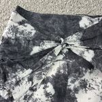 Free People Shorts Women's Large L Black White Tie Front Linen Blend Casual Photo 8