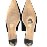 ASOS Landing Mules Womens 7 Black Suede Slip On Flats Pointy Comfort Shoes Photo 8