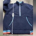 Under Armour Navy Blue Half Zip Long Sleeve Pullover Fleece Jacket Size M Photo 7