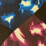 BCBGMAXAZRIA  Daphney Black Stained Glass Floral Print Asymmetrical Dress Photo 5