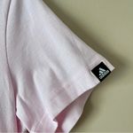 Adidas  | Soft Pink Floral Logo Graphic Tee Sz M Photo 3