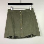 Akira CHICAGO Women's Md Green Suede Mini Skirt Photo 0