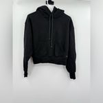 Aritzia TNA Women's Black Cozy Fleece Boyfriend Fit Sweatshirt Size Small Photo 1