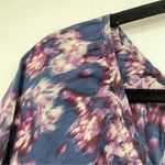 Lucky Brand Navy Blue & Pink Floral Boho Long Sleeve Blouse Womens L Casual Photo 7