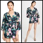 Yumi Kim 💕💕 Lotus Floral Romper ~ Wild Rose Black Photo 4