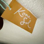 Kona Sol  | NWT Brown Rectangle Bralette Bikini Top Adjustable Strap | Size Large Photo 4