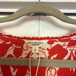 Max Studio London NWT twist front floral red midi dress small Photo 4