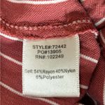 Skies Are Blue ‎ Women’s Striped Sleeveless Jumpsuit Romper Brown Wide Leg Medium Photo 4