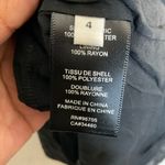 Rebecca Taylor Clip Dot Shirt Long Semi Sheer Sleeve Mini Dress 4 Photo 5