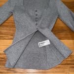Bershka  gray knit button up cardigan with opening Photo 4